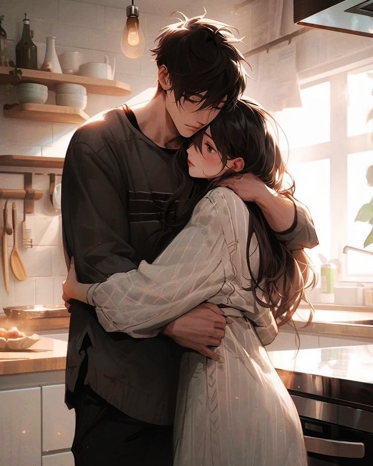 Anime Couple Hug