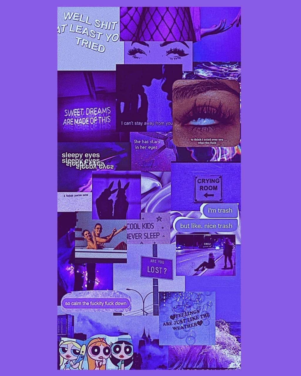 Baddie Wallpaper Purple
