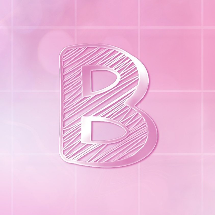 B Alphabet Pink Profile Picture