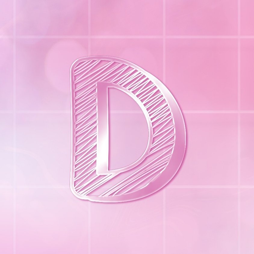 D Alphabet Pink Profile Picture