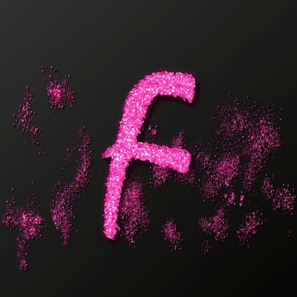 Pink Profile Picture F Alphabet