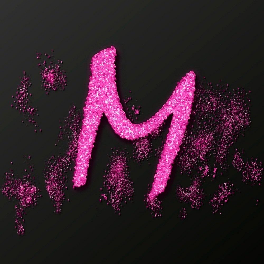 Pink Profile Picture M Alphabet