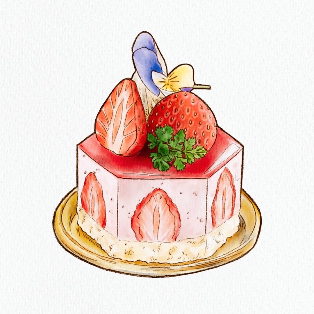 Birthday Cake Drawing Easy