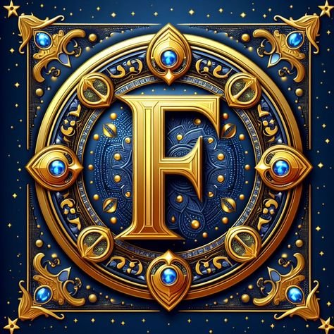 F Alphabet Profile Picture With AI Design