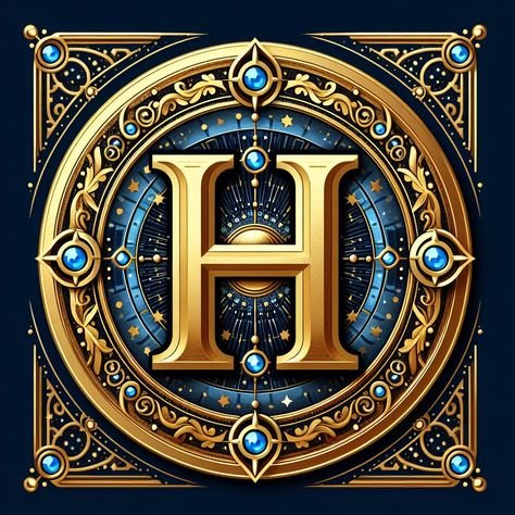 H Alphabet Profile Picture With AI Design