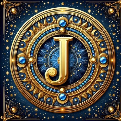 J Alphabet Profile Picture With AI Design