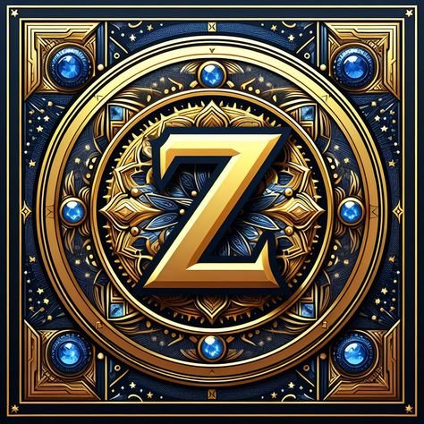 Z Alphabet Profile Picture With AI Design