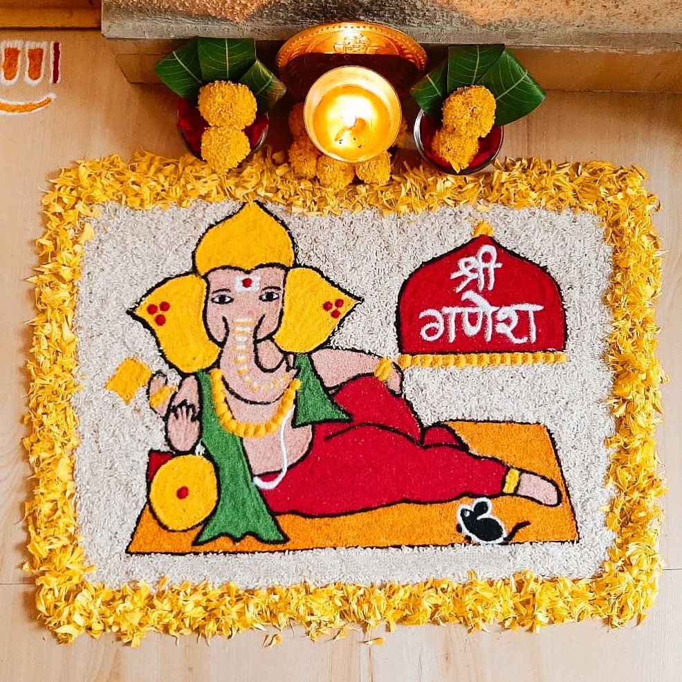 Ganesh Chaturthi Rangoli