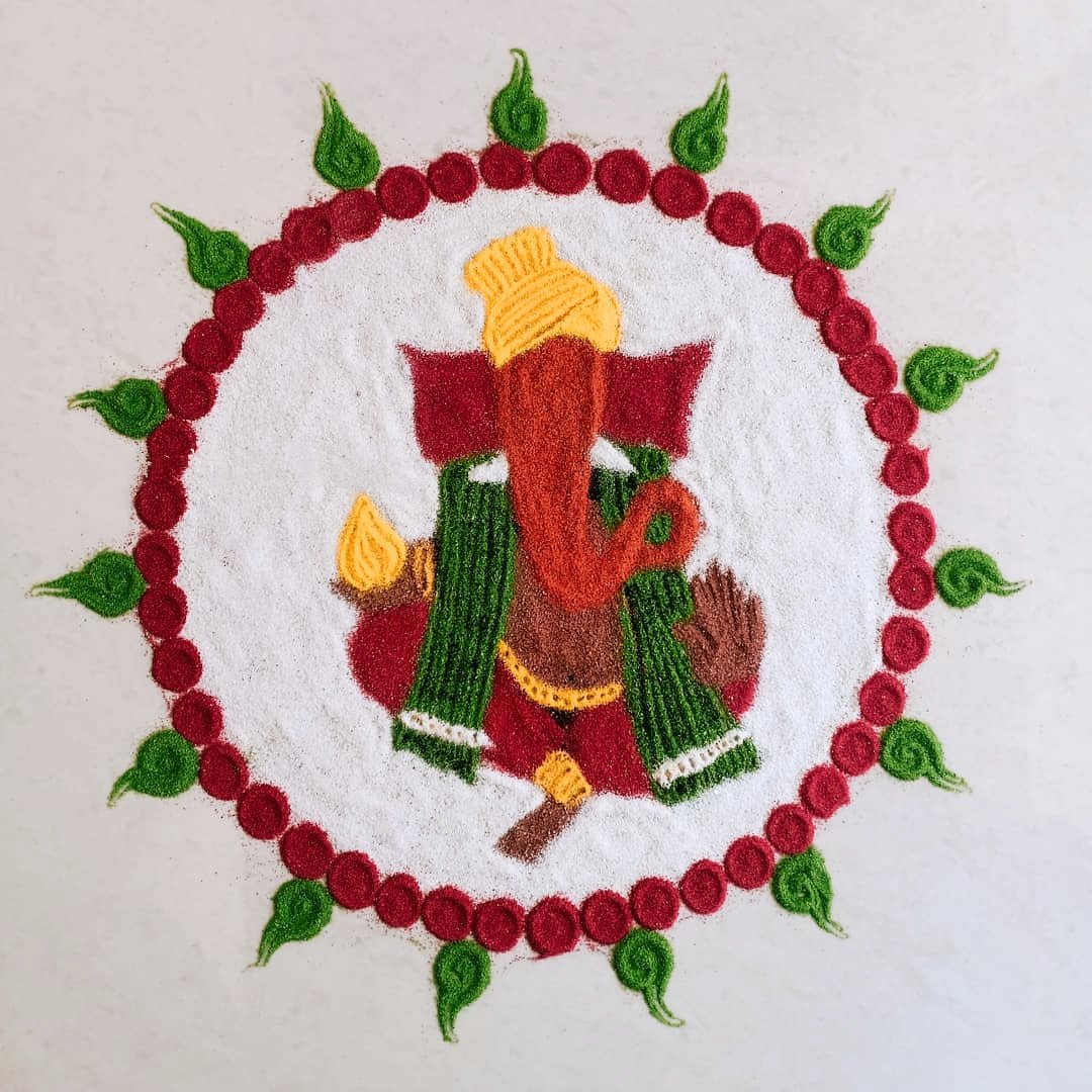 Rangoli Designs For Ganesh Chaturthi